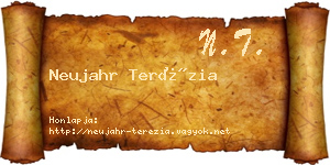 Neujahr Terézia névjegykártya